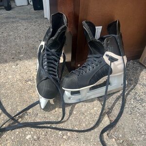 CCM Black and Gray Tacks Ice Hockey Skates